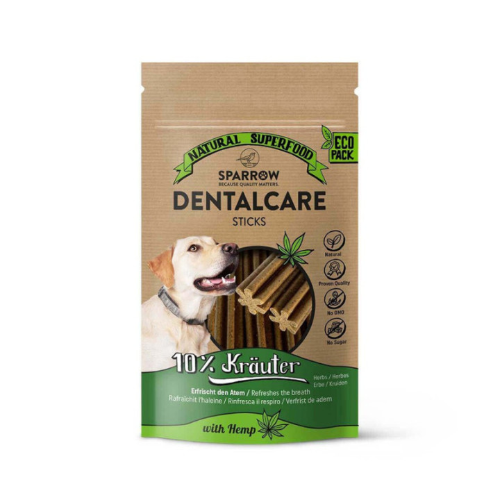Friandises CBD pour Chiens - Bâtonnets de Soins Dentaires Sparrow - Weedy.fr