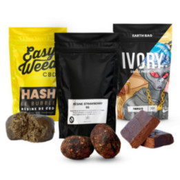 Pack Avantageux de Résines CBD - Découvrez la Strawberry, Bubble Hash et Triple 0