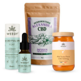 Pack Complet CBD : Miel Chanvre, Infusion Méditation & Huile Full Spectrum - Offre Économique
