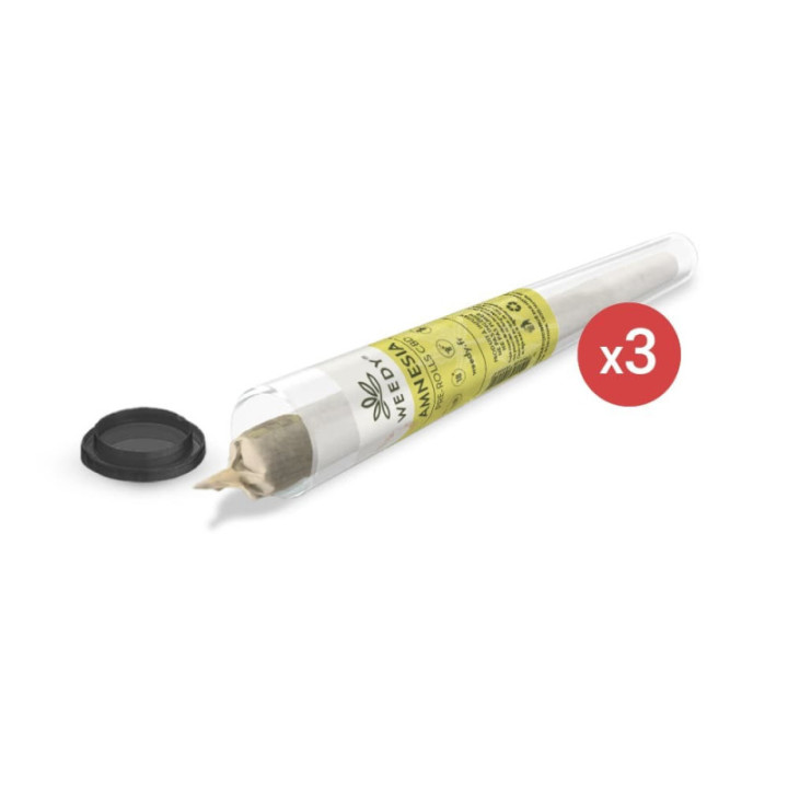 Pack Joints pré-roulés CBD -Amnesia x3 - Weedy