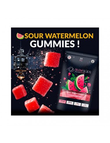 Gummies THC + CBD - Sour Watermelon - Silent Seeds