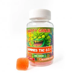 Gummies Happy Ganja THC 250mg - White Rabbit