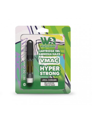 CARTOUCHE VMAC HYPER STRONG - AMNESIA HAZE - WHITE RABBIT