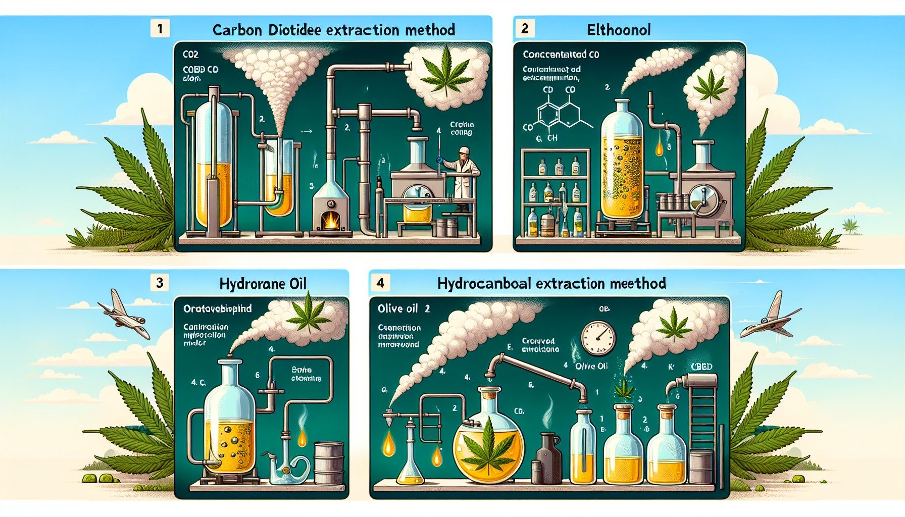 4 CBD Oil Extraction Methods