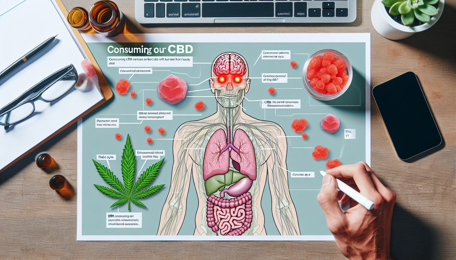 Can consuming CBD cause red eyes?