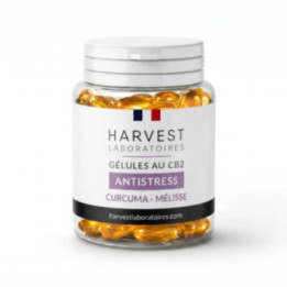 CB2 Antistress Harvest Kapseln, Rhodiola und Melisse, THC-frei | Weedy.fr