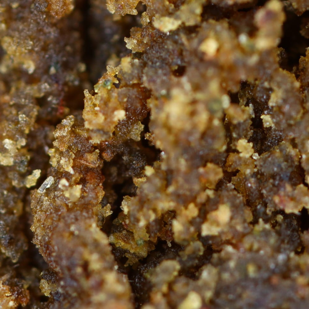 Detail of hemp resin