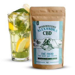 Cold CBD Tea - Green tea with fruit - 30gr