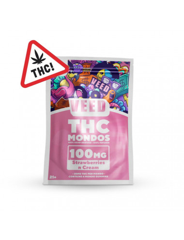 Mondo cube Delta 9 THC - Strawberry 100mg - Veed
