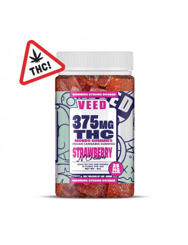 Gummies Delta-9 THC - Strawberry 375mg - Veed
