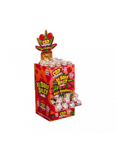 CBD Lollipop 10mg - Raspberry - Bubbly Billy