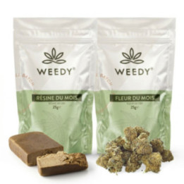CBD Mystery Pack of the Month – Flower + Surprise Resin | Weedy.fr
