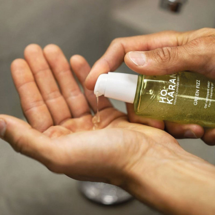 Gel limpiador facial con CBD - Weedy.fr