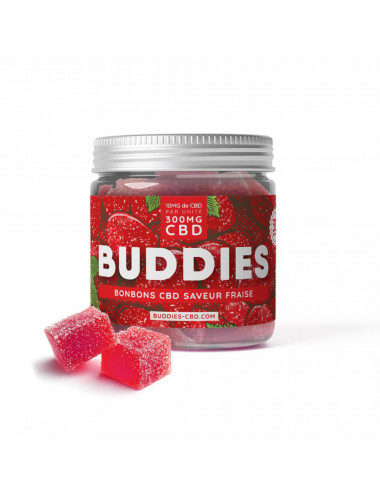 Caramelos de fresa y CBD - Buddies