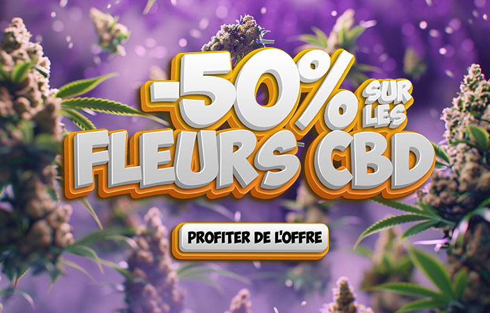 -50% sur les fleurs de CBD