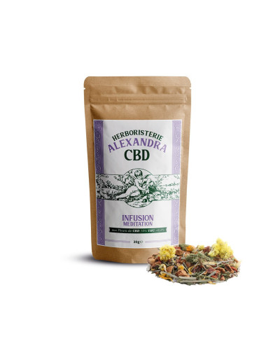 Infuso biologico di CBD da meditazione - Herboristerie Alexandra