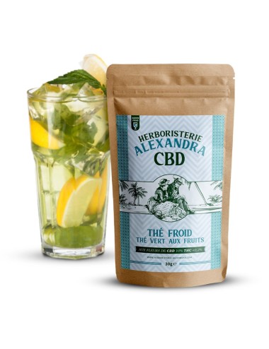 Tè CBD freddo - Tè verde con frutta - 30gr