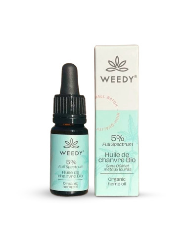 Olio di CBD 5% a spettro completo - Weedy