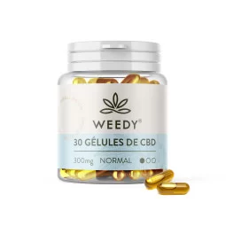 Capsula di CBD del marchio Weedy