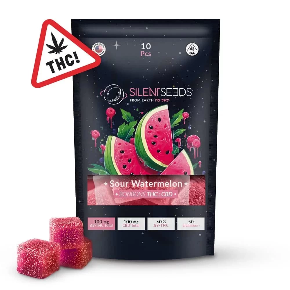 Gummies THC + CBD - Anguria acida - Silent Seeds