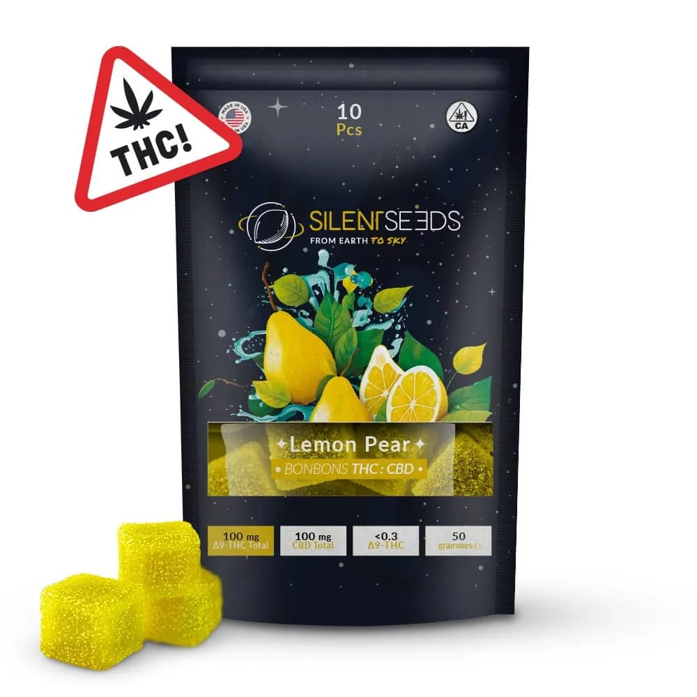 Gummies THC + CBD - Pera limone - Silent Seeds Gummies THC + CBD - Pera limone - Silent Seeds