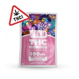 Mondo cube Delta 9 THC - Fragola 100mg - Veed