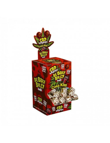 Lecca-lecca al CBD 10 mg - Cola Kiss - Bubbly Billy
