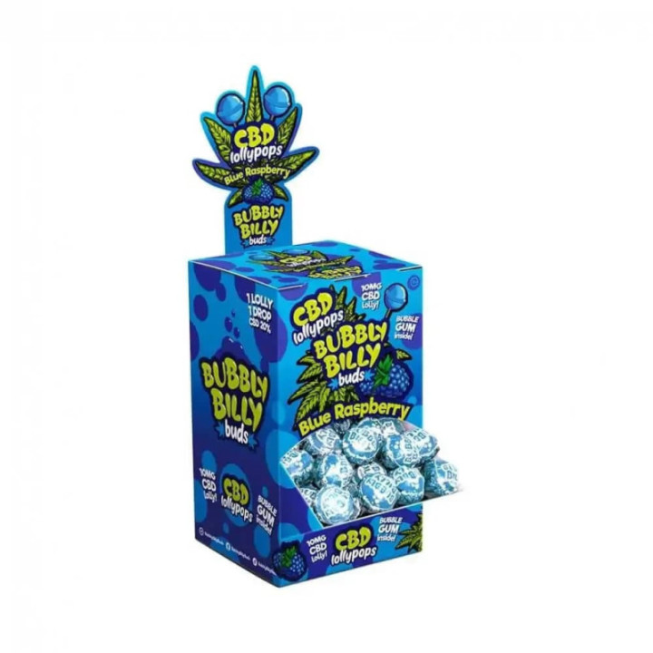 Lecca-lecca al CBD 10 mg - Mirtillo - Bubbly Billy