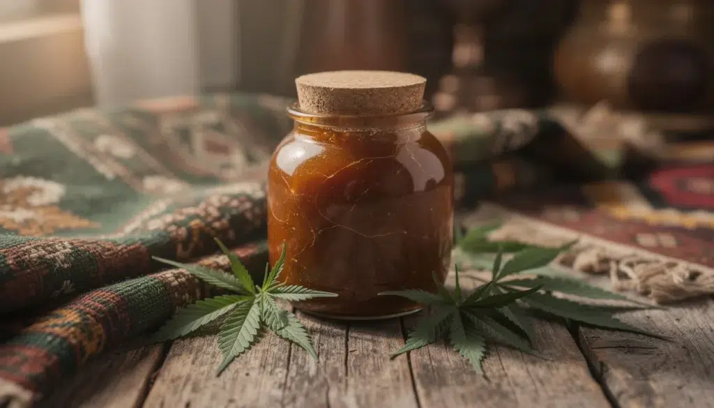 resina di CBD afghana tradizionale