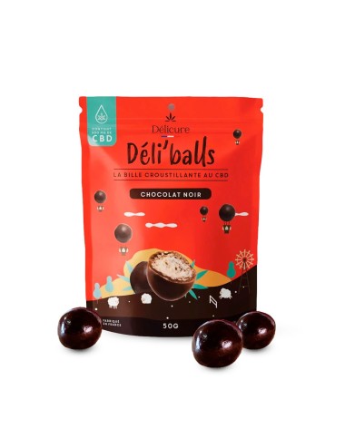 Déli'balls CBD pure chocolade - Délicure