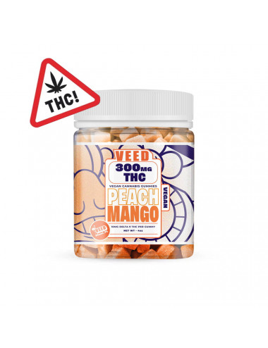 Gummies Delta-9 THC - Mango Perzik 300mg - Veed