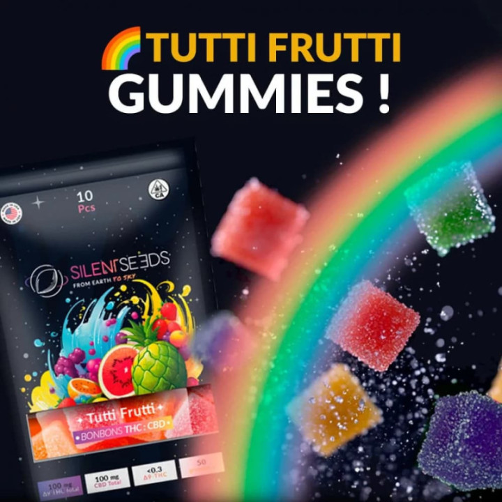 Delta-9 THC-gummies Tutti Frutti - Silent Seeds