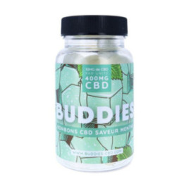 Caramelo de CBD com sabor a menta, sem açúcar - Buddies