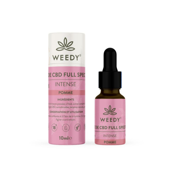 Óleo de CBD de espectro completo com sabor a maçã