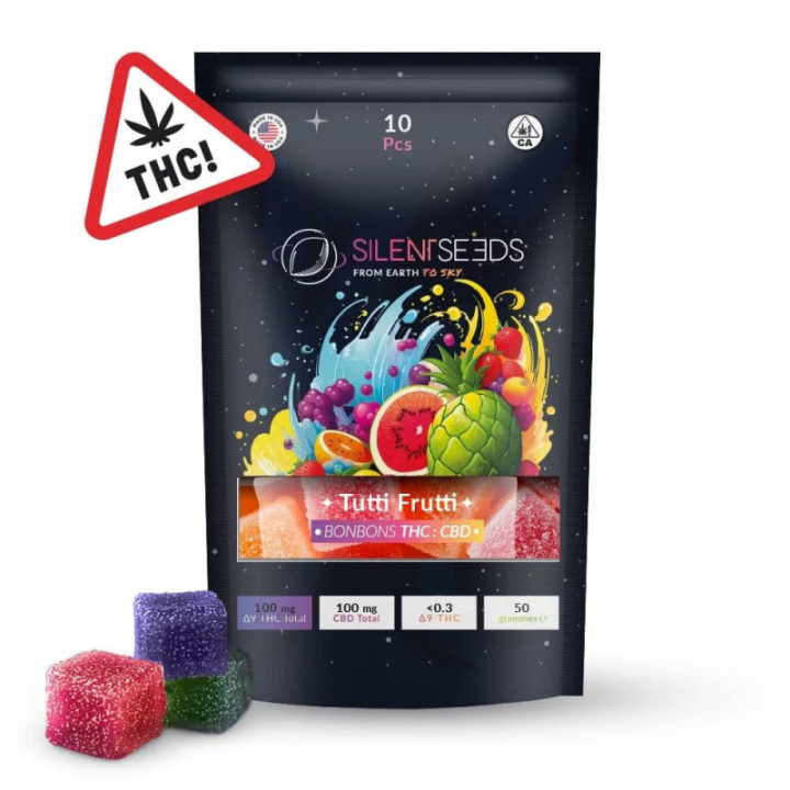 Gomas com THC Delta 9 Tutti Frutti - Silent Seeds