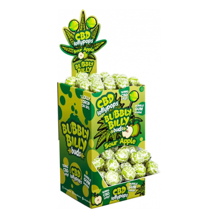 Chupeta de CBD 10 mg - Maçã - Bubbly Billy