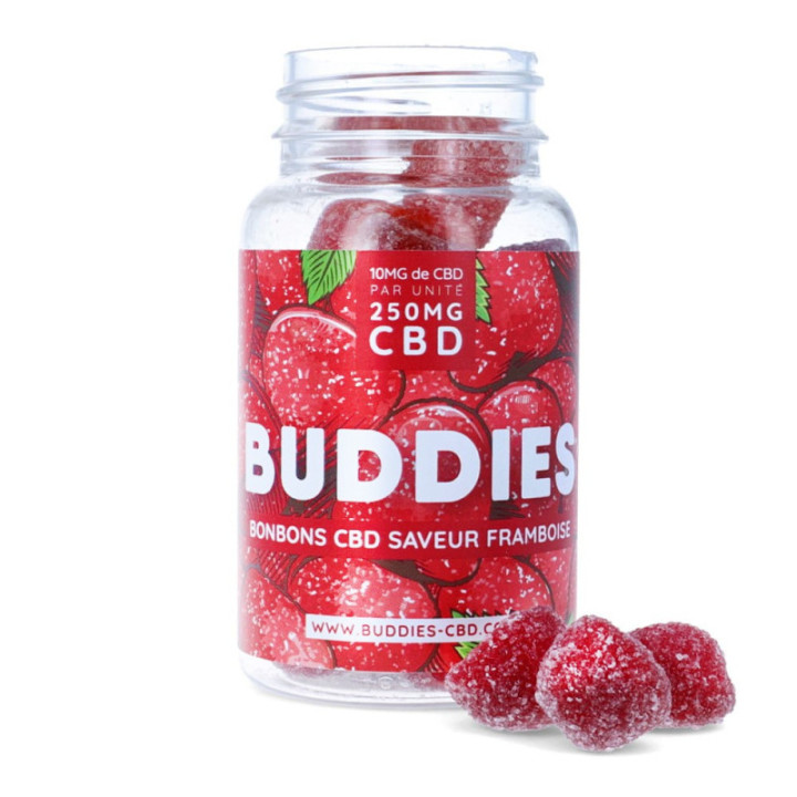 Bomboane cu CBD cu aromă de zmeură – Dulceața și beneficiile CBD la îndemână – Weedy.fr