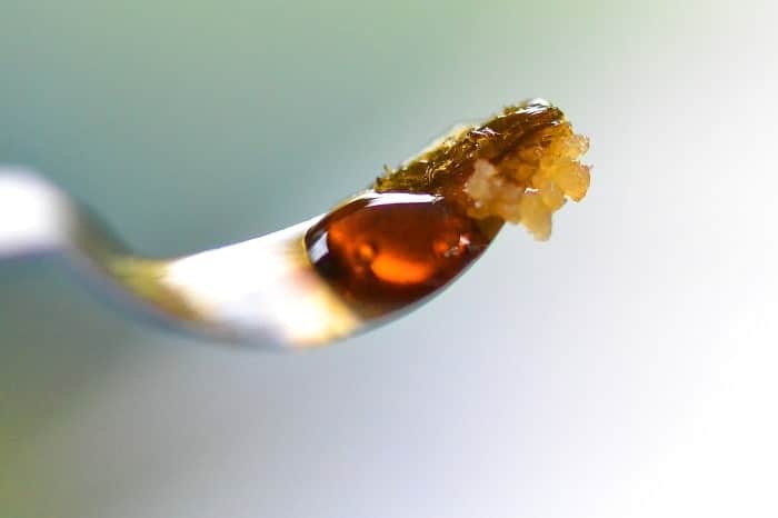 Après extraction, le pollen de cannabis ressemble en fait à de la résine-min